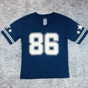 Art Class Jersey T-Shirt Kids XL 14 Navy Blue Cowboys Star Oversized Football